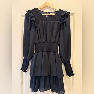 Habitual girls black long sleeve dress size 14